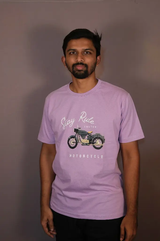 Bike Lavander Men T Shirt