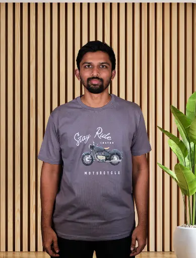 Bike Gery Men T Shirt