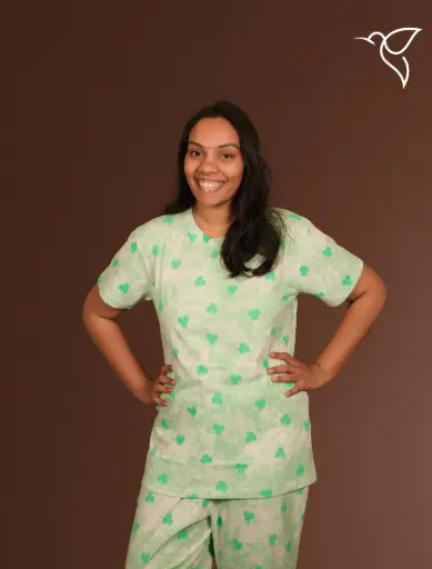 Green Leaf Women Co-Ord Set